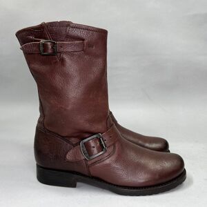 Frye Women's Size 8 Veronica Short Brown Leather Boots